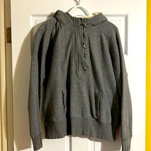 Gap Hoodie 1/4 zip, Sherpa Lined hood